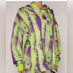 I.AM.GIA Lime and Violet Hoodie